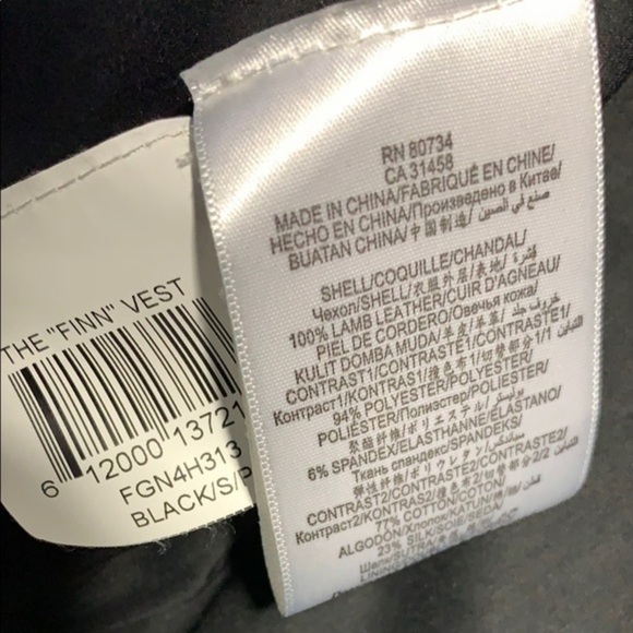 BCBGMAXAZRIA Runway “ Finn Vest “ Luxury Lambskin Asymmetrical Lamb Leather Top - Picture 7 of 11